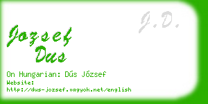 jozsef dus business card